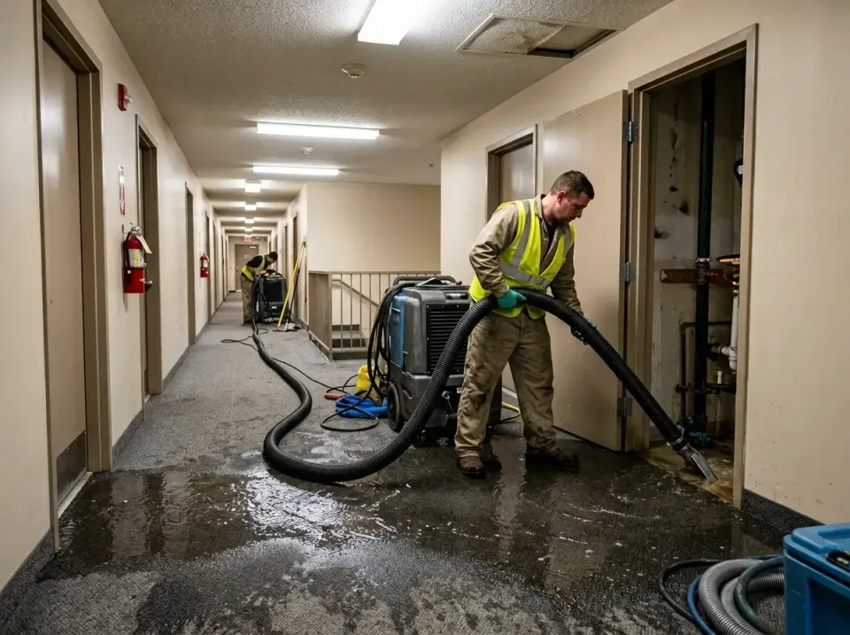 multi-unit-apartment-hallway-f-005 — frequently asked questions, Emergency Burst Pipe Water Extraction & Removal in Warr Acr…
